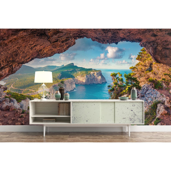 Panoramic Wallpaper - Wall Mural - View of Cap Caccia