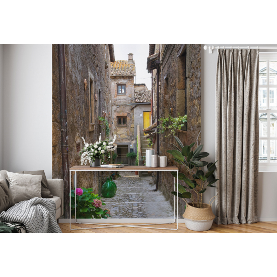 Panoramic Wallpaper - Wall Mural - Village Alley