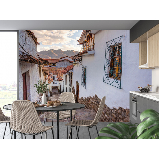 Panoramic Wallpaper - Wall Mural - Village Alley