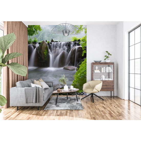 Panoramic Wallpaper - Wall Mural - Waterfall