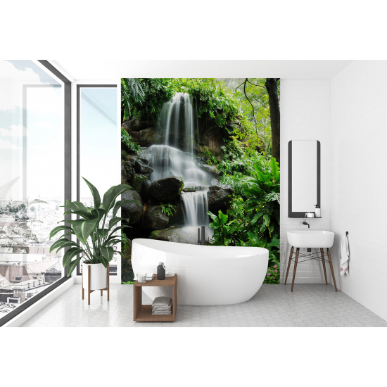 Panoramic Wallpaper - Wall Mural - Waterfall