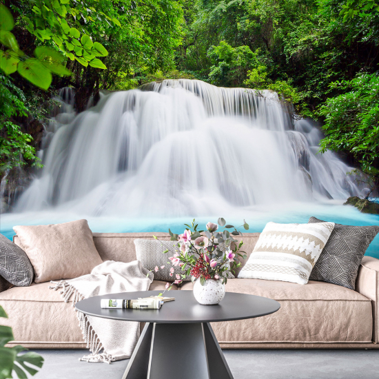 Panoramic Wallpaper - Wall Mural - Waterfall