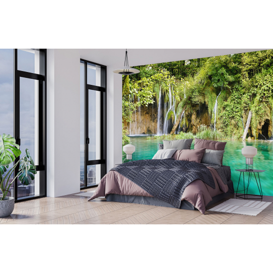 Panoramic Wallpaper - Wall Mural - Waterfalls