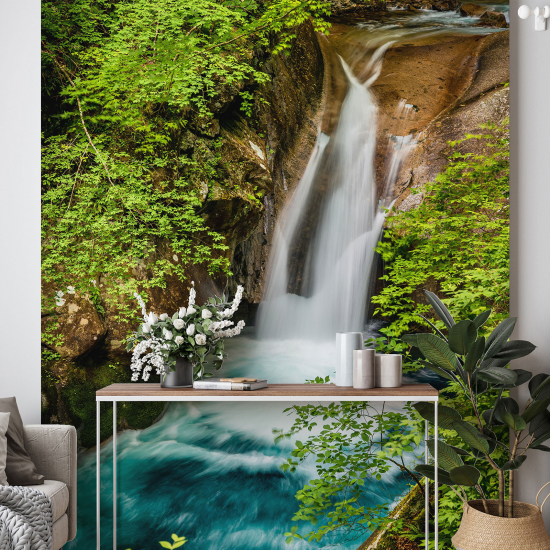 Panoramic Wallpaper - Wall Mural - Waterfalls