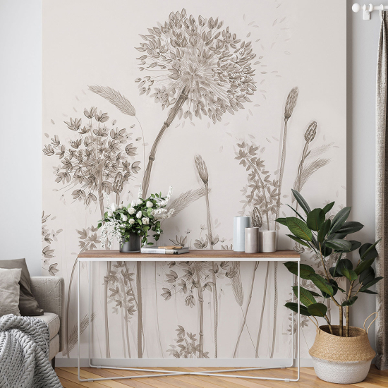 Panoramic Wallpaper - Wall Mural - Wild Flowers