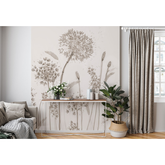 Panoramic Wallpaper - Wall Mural - Wild Flowers