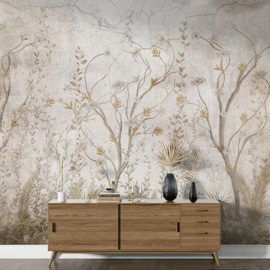 Panoramic Wallpaper - Wall Mural - Wild Plants