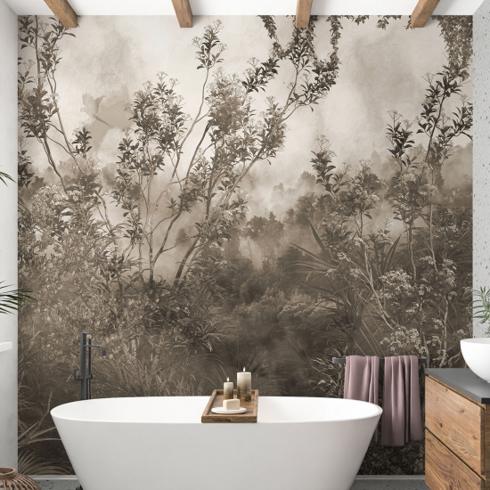 Panoramic Wallpaper - Wall Mural - Wild Plants