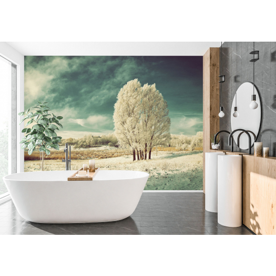 Panoramic Wallpaper - Wall Mural - Winter Landscape