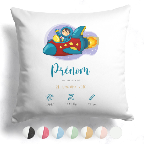 Personalized Baby Birth Pillow - Space