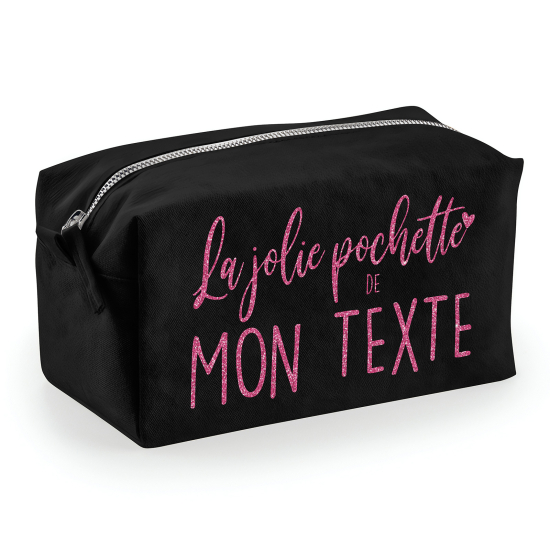 Personalized Canvas pencil case / pouch - The pretty text pouch