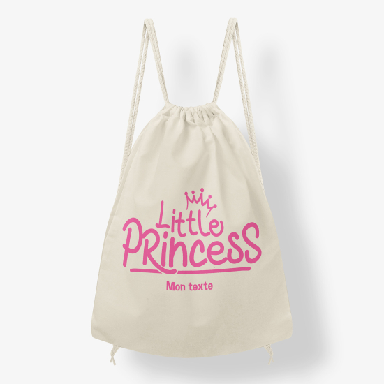 Personalized Drawstring Backpack for Kids - Princess