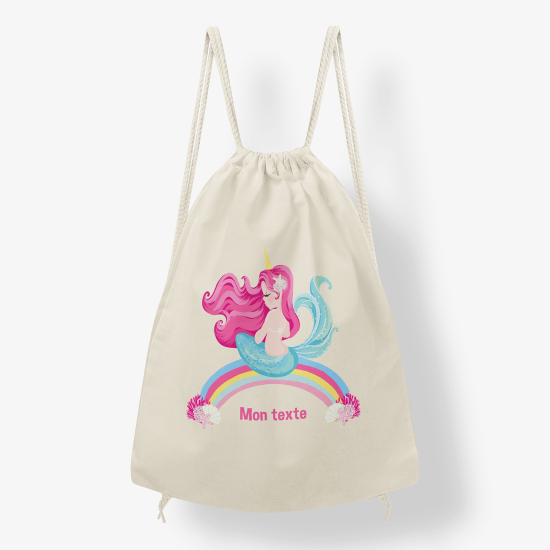 Personalized Drawstring Backpack for Kids - Siren