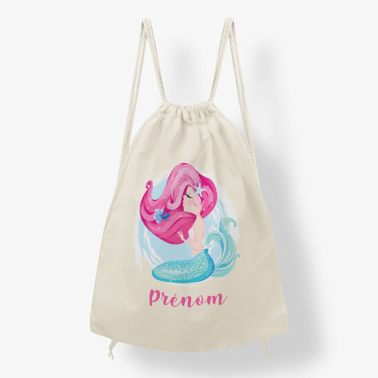 Personalized Drawstring Backpack for Kids - Siren