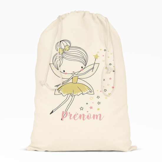 Personalized Drawstring bag for Kids - Fairy