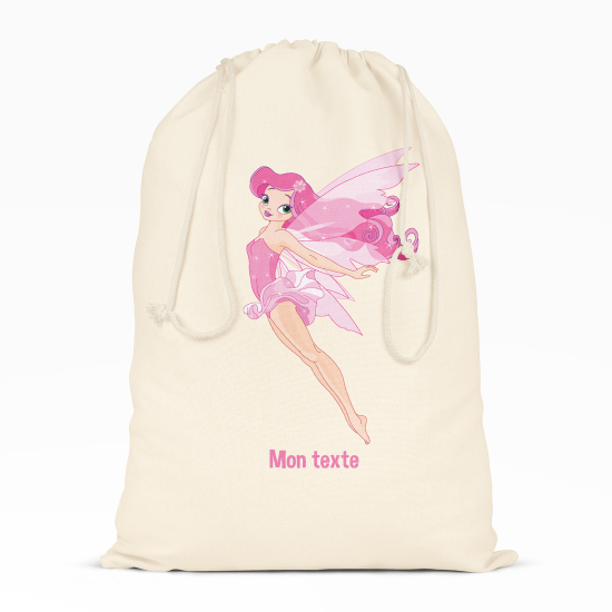 Personalized Drawstring bag for Kids - Fairy