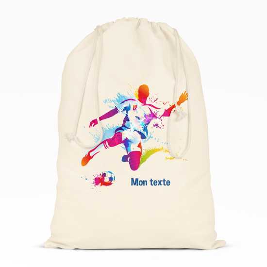 Personalized Drawstring bag for Kids - Footballer