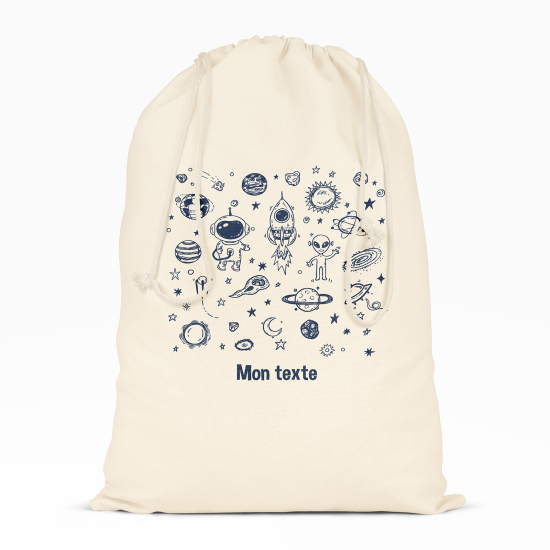 Personalized Drawstring bag for Kids - Galaxy