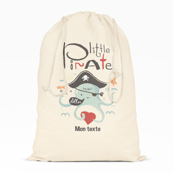 Personalized Drawstring bag for Kids - Little pirate