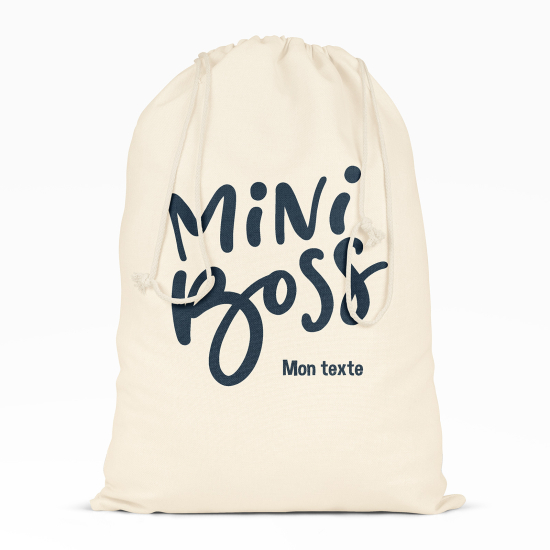 Personalized Drawstring bag for Kids - Mini boss