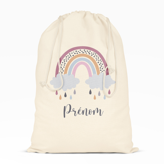 Personalized Drawstring bag for Kids - Rainbow