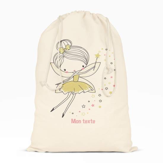 Personalized Drawstring bag for Kids - Star Fairy