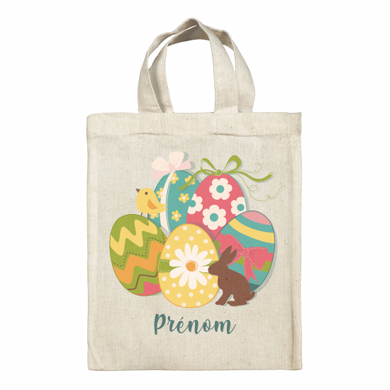 Personalized Easter bag - Rabbit eggs