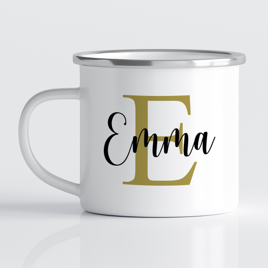 Personalized Enamel Mug - First name