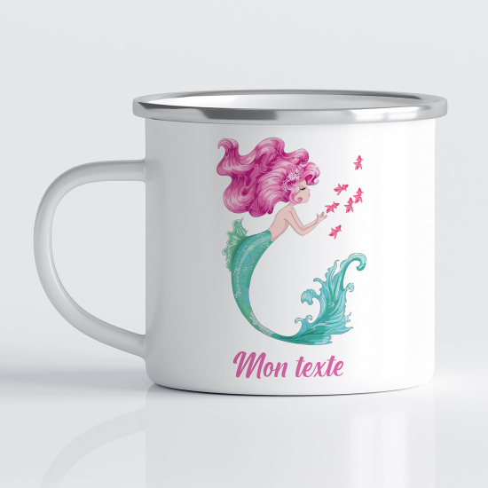 Personalized Enamel Mug for Kids - Siren