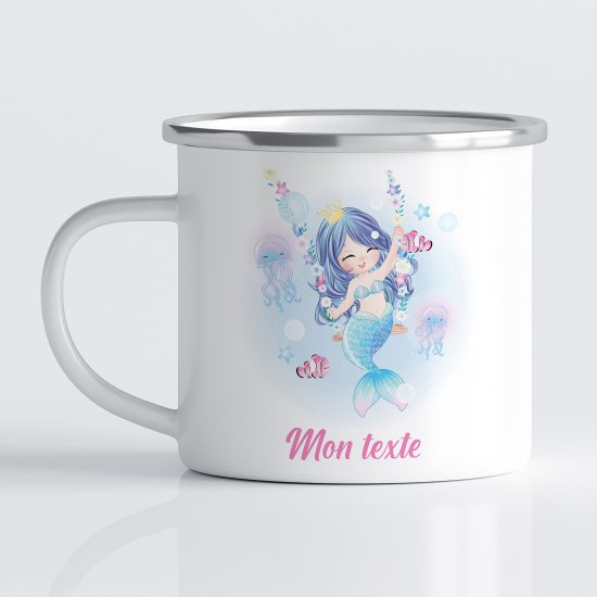 Personalized Enamel Mug for Kids - Siren