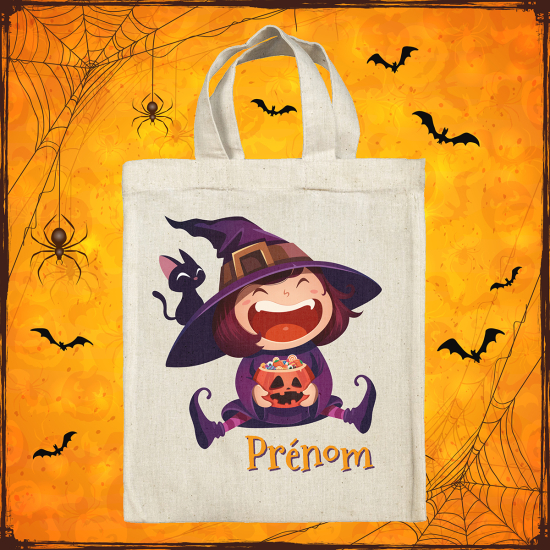 Personalized Halloween bag - Witch