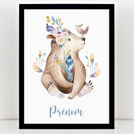 Personalized Kids Poster - Bear