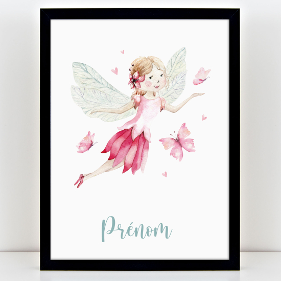 Personalized Kids Poster - Butterfly Fairy