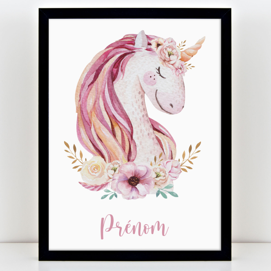 Personalized Kids Poster - Unicorn