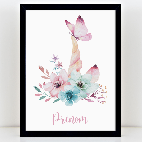 Personalized Kids Poster - Unicorn