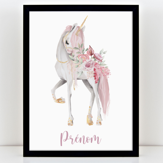 Personalized Kids Poster - Unicorn