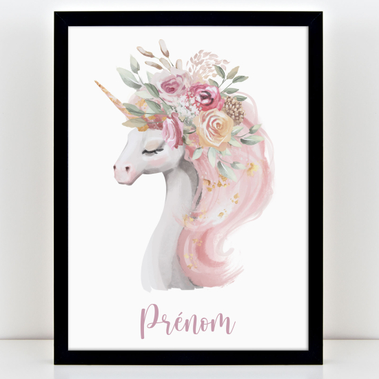 Personalized Kids Poster - Unicorn