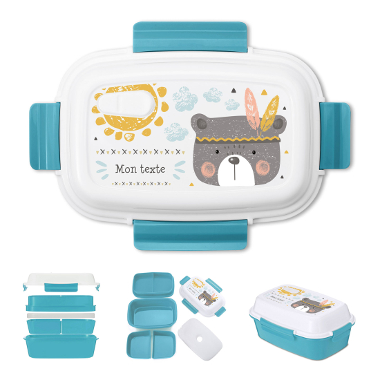 Personalized Lunch box for kids - Bear cub