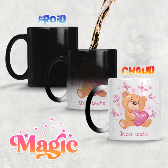 Personalized Magic Mug - Bear Heart