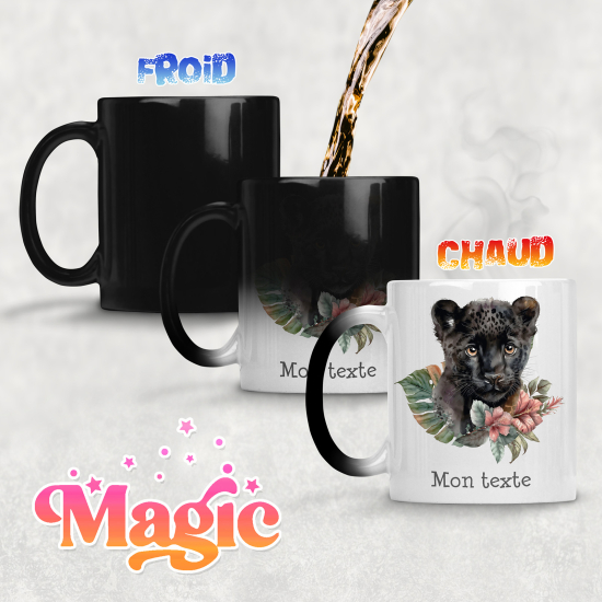 Personalized Magic Mug - Black Panther