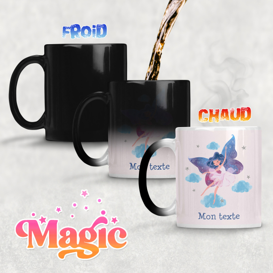 Personalized Magic Mug - Butterfly girl