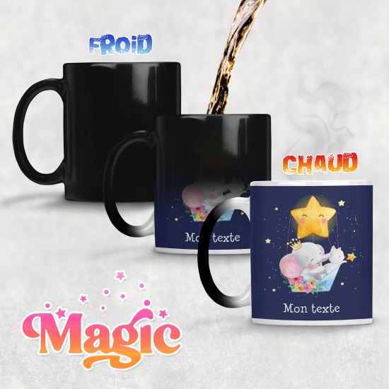 Personalized Magic Mug - Elephant Swing