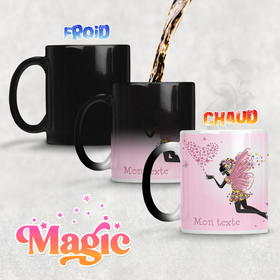 Personalized Magic Mug - Fairy Heart Butterflies