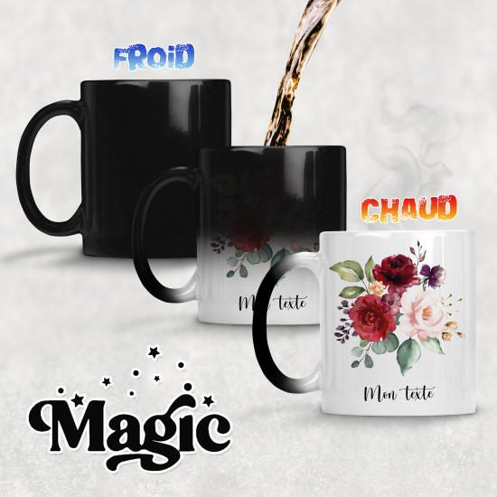 Personalized Magic Mug - Flowers