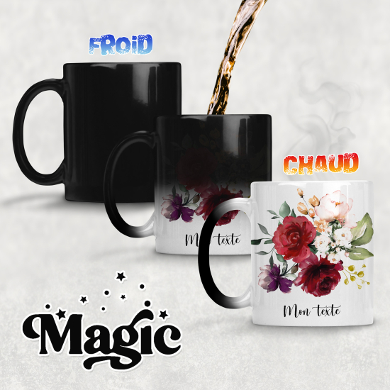 Personalized Magic Mug - Flowers