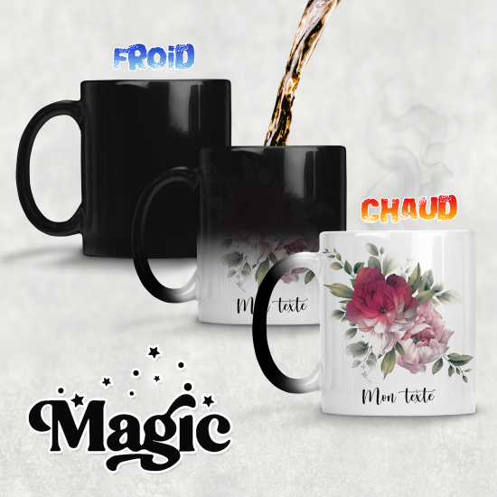 Personalized Magic Mug - Flowers