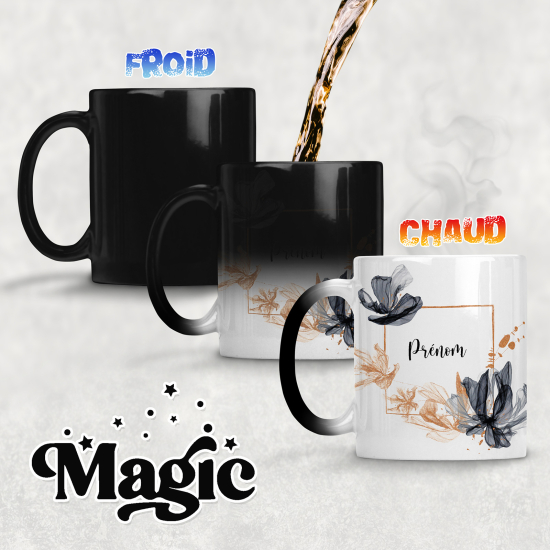 Personalized Magic Mug - Flowers