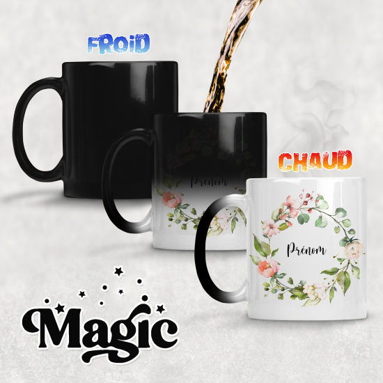 Personalized Magic Mug - Flowers