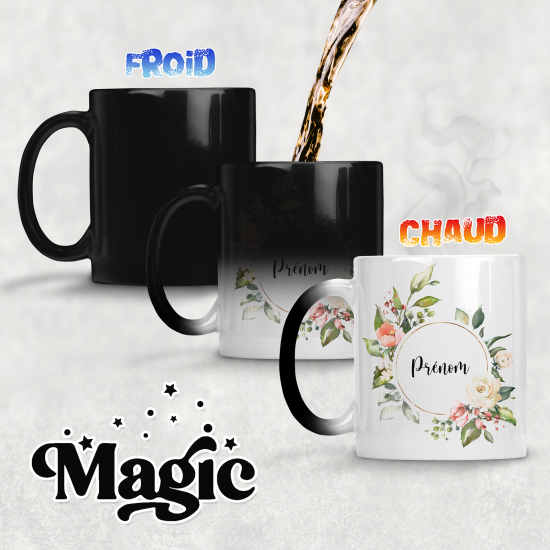 Personalized Magic Mug - Flowers