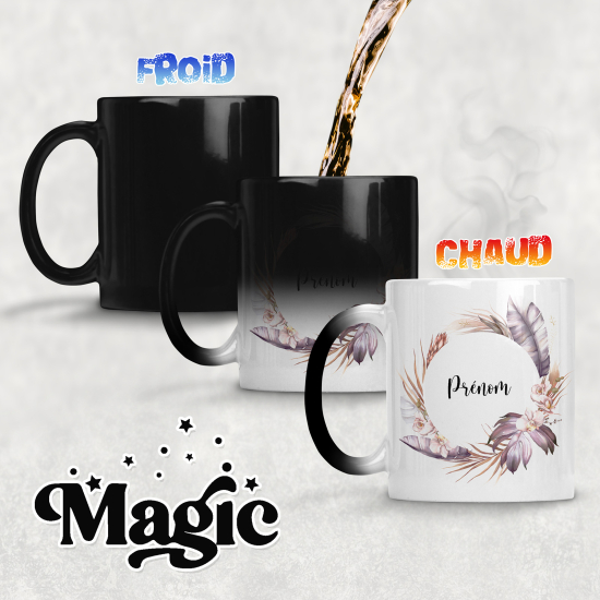 Personalized Magic Mug - Flowers